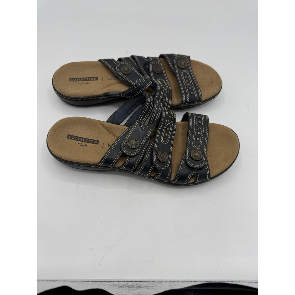 Clarks Leisa Cacti Q Sandals Women's 8 Leather Casual Beach Vacation Resort - Picture 2 of 6